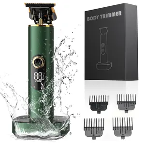 Tondeuse à barbe sans fil à lame en T rechargeable PRITECH Zero Gapped tondeuse à cheveux professionnelle