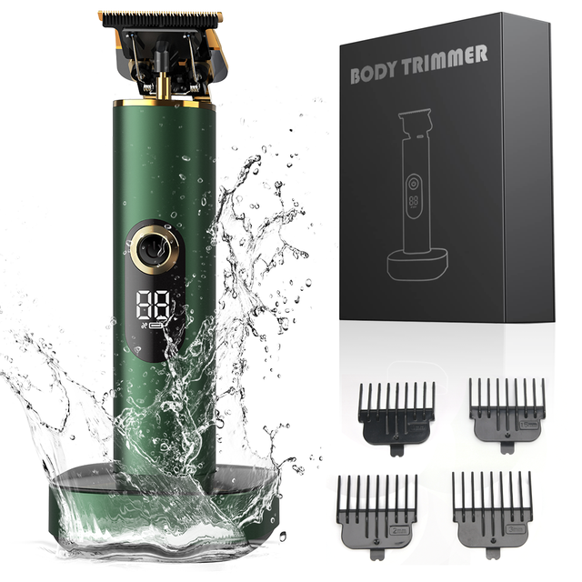 PRITECH Zero Gapped T-Blade Rechargeable Edgers Clippers Cordless Beard Trimmer Shaver Professional Hair Trimmer