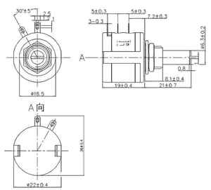BONENS Precision Multi-Turn Winding <strong>Potentiometer</strong> 3540S-2-502L 3540S 5K - Product Image 6