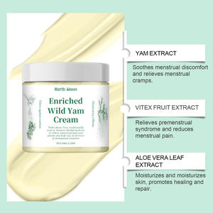 Crema de alivio menstrual de ñame natural a base de hierbas para aliviar la dismenorrea y regular la crema nutritiva de cólico menstrual - Product Image 3