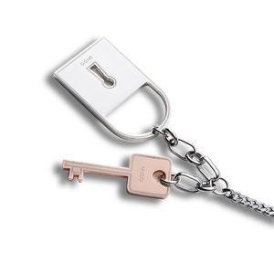 Hot Sale Fashion Luxury Custom Logo Pom Pom Keychain <b>Pink</b> Metal Bracelet Keychain - Product Image 3