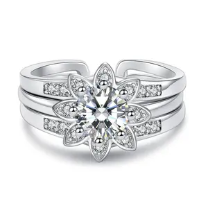 Photo Jewelry Fashion Finger Ring, Lotus Engraved Engagement Bands or Rings