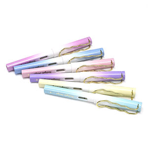 Lot de 12 stylos plumes rechargeables avec cartouche amovible de conception de poignée de correction pour l'écriture scolaire pour les étudiants - Product Image 2