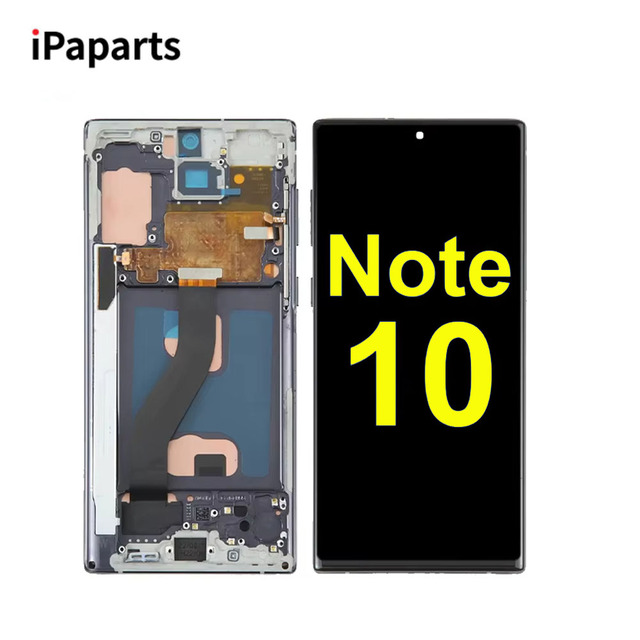 Brand New for for Note 10 SM-N970 Digitizer Screen with Frame Touch Display Replacement 1 Year Warranty