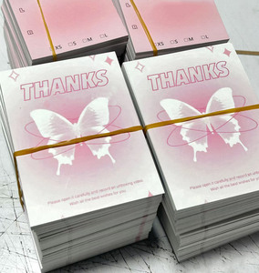 Custom Printed New Year Christmas Gifts Greeting Wedding Thank You Note Card <strong>Set</strong> and Stickers Paper <strong>Postcard</strong> Printing - Product Image 3