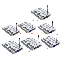 Base de refroidissement universelle EParthub pour PS5/Slim/Pro avec double station d'accueil pour manettes, support pour disques et crochet pour casque