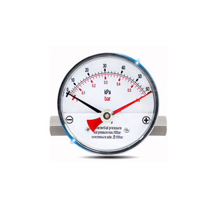 80mm直径ステンレス鋼差圧マノメーター高可視性ゲージ測定圧力 - Product Image 4