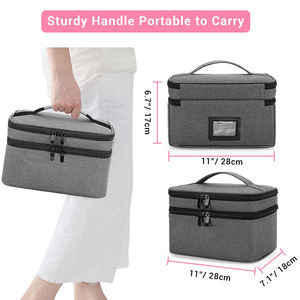 Organizador de medicamentos y bolsa de almacenamiento, caja de primeros auxilios familiar vacía, bolsa organizadora de botellas de pastillas para suplementos de medicamentos de emergencia - Product Image 3