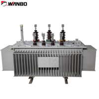Transformateur de puissance immergé dans l'huile à bobinage multiple en aluminium triphasé 50/60Hz Wanbo-102 630-1000kVA 11kV/22kV 400V/230V
