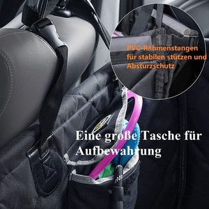 Housse de siège de <span class=keywords><strong>voiture</strong></span> pour animaux de compagnie, 100% imperméable, en tissu Oxford imprimé, pour SUV, pour les voyages avec les chiens - Product Image 6