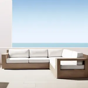 Nhà Máy Giá Patio Trung Quốc sản xuất vườn khách sạn tếch phòng chờ ra cửa sofa Set