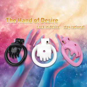 Cage de chasteté plate rose FRRK, petit dispositif de chasteté pour hommes, cage à pénis plate en plastique, jouets sexuels BDSM pour hommes - Product Image 2