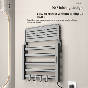 Sèche-serviettes électrique intelligent Wayon avec minuterie, chauffe-serviettes mural pour salle de bain, hôtel, maison - Product Image 4