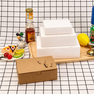 Wholesale catering takeout smiley butterfly clover breathable doggy box Fast food fried chicken box recycle kraft paper box