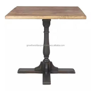 Meuble Console carré de taille personnalisée pour restaurant en bois massif artificiel Hotsell Table basse à 2 faces en bois massif - Product Image 1