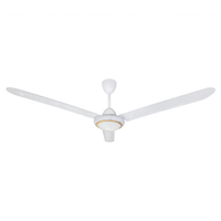 Ventilateurs de plafond métalliques durables à 3 pales de 56 pouces avec moteur BLDC, lumière et télécommande, fabricant OEM ODM