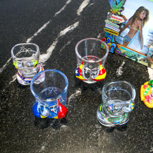 Verres à shot personnalisés avec logo, verres à shot personnalisés de 2 oz, verres à shot personnalisés de <span class=keywords><strong>Barcelone</strong></span>, Roumanie, souvenir touristique de la ville - Product Image 2