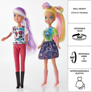 Superior Fashion Model Toy <b>Dolls</b> with Customizable Outfits and <b>Accessories</b> for Girls 5-7 Years Old - Product Image 2