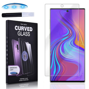 Protector de pantalla de pegamento <span class=keywords><strong>UV</strong></span> S20 S10 Plus 10e S9 S8 Plus vidrio templado para Samsung note 10 note10 9 8 Plus protección de pantalla - Product Image 1