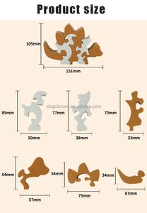 Rompecabezas Navideño de Animales, Juguete Sensorial Educativo para Bebés, Modelo de Silicona Apilable, Juguete de Dibujos Animados para Hacer uno Mismo - Product Image 4