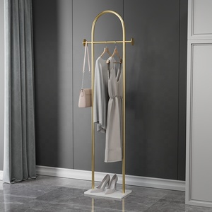 Appendiabiti Autoportante Moderno in Metallo con Base in Pietra, Organizzatore <span class=keywords><strong>per</strong></span> Armadio Aperto Resistente <span class=keywords><strong>per</strong></span> Camera da Letto, Ingresso - Product Image 2