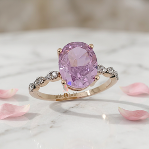 SHREE FINE JEWELS 18K Solid Gold Zircon Link <b>Ring</b> <b>Set</b> for <b>Women</b>-Luxurious Wedding Jewelry with Smooth Finish and Graceful Design - Product Image 3