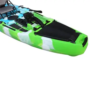 10.5ft Wholesale Sit On Top Fishing Pedal Kayak Single 1 Person Sea Boat Touring Kayak With Electric Motor