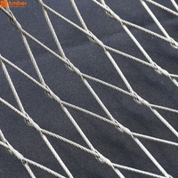 Maille de câble en acier inoxydable SS316 de qualité marine sur mesure, maille métallique X-Tend haute résistance pour enclos d'aviarium et protection de la sécurité des animaux