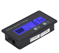 Voltmeter baterai Lithium meja Display daya baterai GY-6GS "GY-6GS Display daya baterai asam timbal