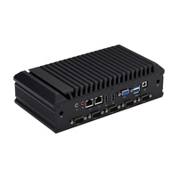 K30611X 15W de baja potencia sin ventilador Industrial Mini PC 6 COM 8 USB 3 Salida de pantalla Soporte de computadora integrado Win 7 OS