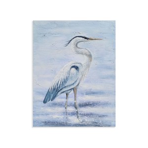 Peinture sur toile faite à la main sur mesure héron gris Art mural pour la décoration de salon hôtel peint à la main avec nature morte vente en gros - Product Image 1