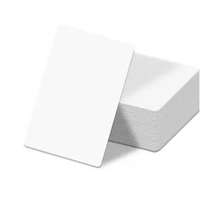 Sıcak satış kredi kartı boyutu pvc şerit kart yazıcı için CR80 beyaz boş pvc kart