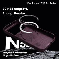 Coque de téléphone en TPU PC pour iPhone 18Pro/18Pro Max avec grain velours, personnalisable OEM/ODM