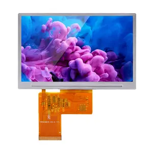 5 inch 800*480 1000 nit 40 pin RGB Interface -30~80 Wide-temperature All Transmissive ST7262 tft lcd display module touch Screen