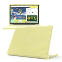 Étui pour ordinateur portable MacBook Neo à rayures tendance en PC+TPU, coque de protection antidérapante
