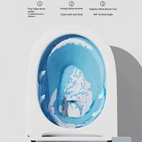 Bidet WC Automatique à Couverture Intégrale, Chauffage Instantané, Commande Vocale, Télécommande, Siège Chauffant à Siphon, Double Chasse d'Eau