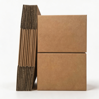 Boîtes de déménagement en carton ondulé brun à double paroi, résistantes, avec logo personnalisé, pour livraison et expédition