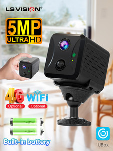 LS VISION Ubox Mini caméra de détection humaine Vision de nuit alimentée par batterie sans fil Moniteur pour bébé intérieur Vue à distance Mini caméra 4G - Product Image 2