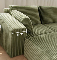 Ensemble de canapé-lit modulaire en tissu de luxe moderne, de forme carrée, réglable, durable, avec rembourrage en mousse pour la maison, le salon et l'hôtel