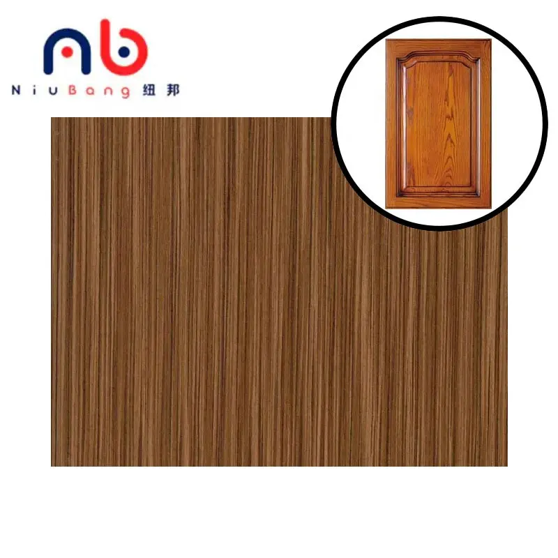 PVC desain batu baru sangat mengkilap seri marmer gandum PVC Film dekoratif untuk kabinet pintu bungkus Film vakum