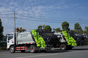 Camion de collecte des déchets à compression Dongfeng DAFC de 6 mètres cubes, compacteur de déchets, camion à ordures - Product Image 2