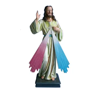 도매 예수 그리스도 신성한 자비 수지 동상 입상 종교 선물