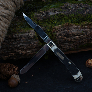 Cuchillo Plegable HL para Exteriores con Mango de Hueso de Vaca y Hoja de Acero Inoxidable, Ideal para Cocinas de Camping - Product Image 5