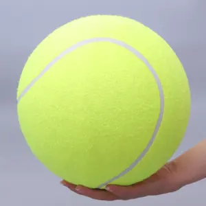 Ama bola de tênis grande assinatura, esporte de fábrica defletada de 9.5 polegadas de brinquedo engraçado jumbo bola para cão