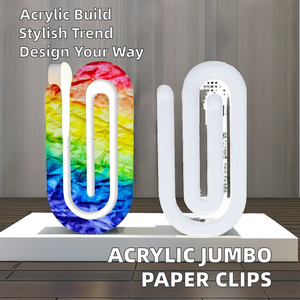 Custom Sublimation Jumbo Paper Clips Acrylic Blank for School/<strong>Office</strong> <strong>Christmas</strong>/Birthday Gifts <strong>Office</strong> <strong>Decor</strong> &amp; Accessories - Product Image 2