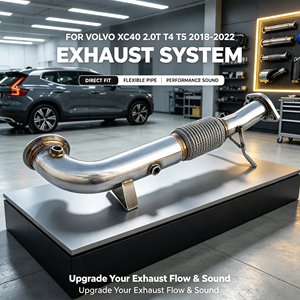High Quality Downpipe Exhaust for Volvo XC40 2.0T <strong>T4</strong> T5 2018-2022 304 Stainless Steel High Flow Sport Racing <strong>Tuning</strong> - Product Image 1
