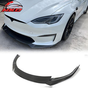 Alerón Delantero de Fibra de Carbono Revozport para Tesla Model S 2021-2025, Negro Brillante, Kit de Carrocería de Alta Calidad - Product Image 1