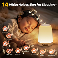 Lampe de table LED en forme d'ours à commande tactile, veilleuse, sept couleurs ambiantes, 13 couleurs, batterie rechargeable, intensité réglable, chambre à coucher, chevet