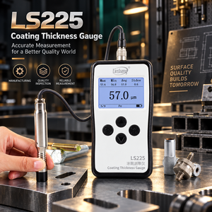 Medidor de Espesor de Revestimiento Digital LS225 con Soporte de Medición F500 para Inspección Estable en Laboratorio y Producción - Product Image 1