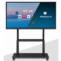Écran interactif Android 16 4K UHD Octa Core 8 Go RAM 128 Go ROM Tactile Infrarouge Double OS Écran Plat Intelligent pour Entreprise